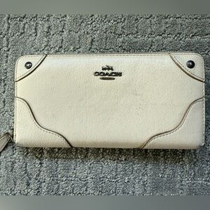 Coach Ivory Leather Wallet